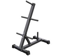GORILLA SPORTS® - Rack para discos de pesas 30 mm negro