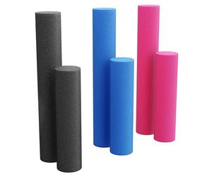 GORILLA SPORTS® Rollo de espuma de yoga, Rosa, 90 x 15 cm