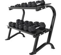 Gorilla Sports - Soporte de pesas para mancuernas hexagonales cortas 500 kg | Espacio pensado para sets grandes, Carga máxima indicada de 500 kg