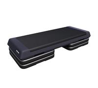 GORILLA SPORTS® Step Fitness 107 x 42 cm, 3 alturas, 200 kg, antideslizante | Altura 10/15/20 cm, 4 bloques de soporte, montaje rápido; plataforma aeróbica para casa, gimnasio y fitness