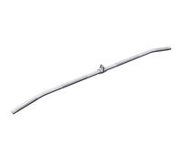 GORILLA SPORTS Tirador de cable - individual o conjunto (timón, barra de poleas y mango de pezuña), con articulación giratoria, asas moleteadas, de cromo, asas para polipastos de cuerda, mango de
