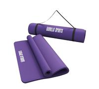 Gorilla Sports Yogamatte In Verschiedenen Farben - Colchoneta de yoga ( 15 mm, de 180cm, 100-119 cm, 180-200 cm, deluxe, extra ancho, acolchado, anti deslizante, 100 cm, grueso ) , color morado, talla 190 x 100 x 1.5 cm