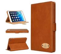 Gorilla Tech - Funda de piel auténtica para iPad de Apple para todos los modelos/funda protectora inteligente con soporte en embalaje al por menor (marrón, iPad de 10ª generación de 10.9 pulgadas