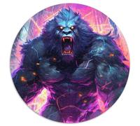 Gorilla Ultimate Power - Rompecabezas de 1000 Piezas para Adultos, Redondo, Juguete Educativo para Adolescentes, decoración del hogar y la Oficina, 67,5 x 67,5 cm