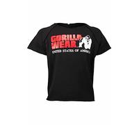 Gorilla Wear Camiseta clásica de Trabajo out, Negro, S-M para Hombre