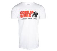 Gorilla Wear Camiseta clásica Verde con Logotipo para Deporte, Entrenamiento Diario, Entrenamiento, Correr, Ajuste Normal, Ligera, de algodón
