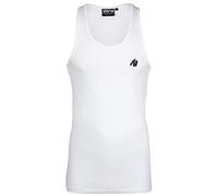Gorilla Wear - Camiseta de Tirantes elástica Adams - Negro - Bodybuilding Sport Diario Tiempo Libre con Logotipo Impreso Ligero y cómodo para un Movimiento óptimo de algodón y Elastano