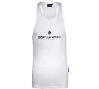 Gorilla Wear - Camiseta de Tirantes elástica Carter - Negro - Bodybuilding Sport Vida Cotidiana con Logotipo Impreso Ligero y cómodo para un Movimiento óptimo de algodón y Elastano