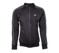 Gorilla Wear Chaqueta reversible de chándal - negro/blanco - ligera y cómoda chaqueta de entrenamiento con logotipo para deporte, ocio, vida cotidiana, entrenamiento, ajuste, bolsillos con cremallera de poliéster y elastano