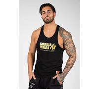 Gorilla Wear Classic Fitness Tank Top - Camiseta de Tirantes para Culturismo, Deporte, Tiempo Libre, con Logotipo Impreso, Ligera y cómoda para un Movimiento óptimo de algodón