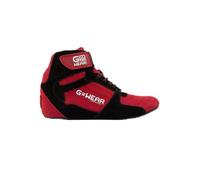 Gorilla Wear Gwear Pro High Tops Rojo/Negro - Zapatillas de Culturismo y Fitness con Logo Ligero cómodo Gimnasio y Entrenamiento de Fuerza, Rojo/Negro, 40 EU