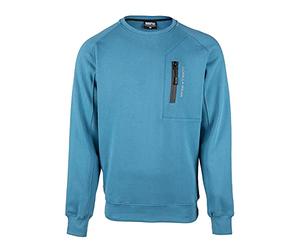 Gorilla Wear Newark Sweater - Negro Culturismo Fitness Deportes Diario Manga Larga Cómodo Cremallera con Bolsillo Ajuste Ajustado Algodón Poliéster Jersey Práctico Entrenamiento