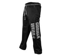 GORILLA WEAR Pantalones de Malla con Logotipo chándal, Negro, 3XL para Hombre