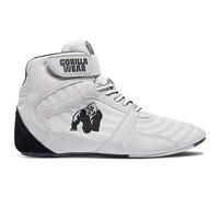 Gorilla Wear Perry High Tops Pro - Zapatillas de Culturismo y Fitness para Hombre y Mujer, Blanco, 38 EU