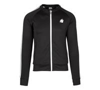 Gorilla Wear - Riverside Track Jacket - Negro - Bodybuilding Sport vida cotidiana ocio con logotipo impreso ligero y cómodo para un movimiento óptimo de poliéster Elastano, XL