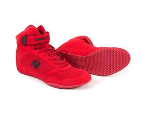 Gorilla Wear Schuhe-High Tops-Rot, Zapatillas de Fitness Hombre, Rojo y Negro, 36 EU