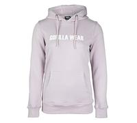 Gorilla Wear - Sudadera Charlotte con Capucha - Lila - Culturismo Deporte Ocio Diario fácil cómodo con Logotipo Impreso de algodón y poliéster óptimo Libertad de Movimiento.