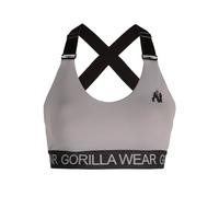 GORILLA WEAR Sujetador Deportivo Colby, Gris, L para Mujer