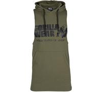 GORILLA WEAR Tanktop Mit Kapuze-Rogers-Armeegrün Sudadera con Capucha, Verde Oscuro, 4XL para Hombre