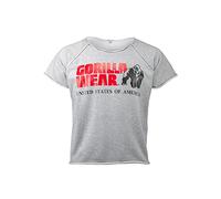 Gorilla Wear Top Classic Work out Camiseta, Gris, S-M para Hombre