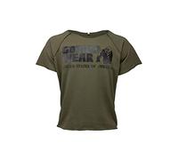 Gorilla Wear Top Classic Work out Camiseta, Verde Militar, Large/Extra-Large para Hombre