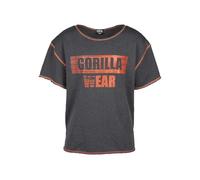 GORILLA WEAR Wallace Workout Top - Gray/Orange - 2XL/3XL