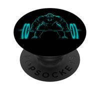 Gorilla Weight Lift Silverback Gorilla PopSockets PopGrip Adhesivo