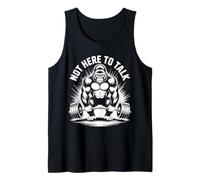 Gorilla Workout no está aquí para hablar Funny Gorilla Gym Camiseta sin Mangas