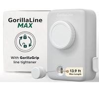 GorillaLine Max Tendedero retráctil para interior y exterior, cuerda para tender resistente, tendedero de pared, secado al aire. Máxima tensión con GorillaGrip