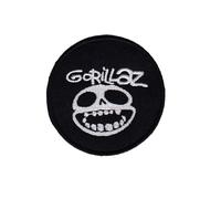 Gorillaz - Parche redondo bordado de tela, 1 accesorio para planchar