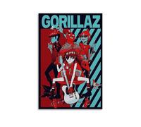 Gorillaz Póster Música Banda Virtual Cubierta Para Habitación, Estética Lienzo Arte de Pared, Decoración de Dormitorio Póster 30x45cm(12x18pulg)