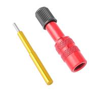 Gorise Adaptador De Válvula De Bicicleta, Adaptador De Bomba De Bicicleta, Adaptador De Válvula De Bomba De Amortiguador, Extensor De Aire, Convertidor De Boquilla, Accesorios Para Neumáticos, Rojo