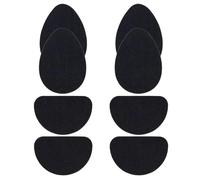 Gorise - Juego de 4 almohadillas antideslizantes de goma para zapatos, protección de suelas, pegatinas para hombres y mujeres, reducción de ruidos, color negro