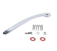 Gorise Puente de vibrato y trémolo, piezas del cordal, manivela, tornillo y manivela plateados para guitarra Gibson Bigsby