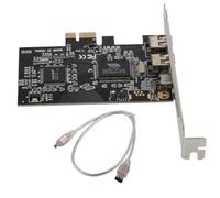 Gorise Tarjeta controladora PCI-E PCI Express FireWire 1394a IEEE 1394 de 2,5 Gbps con Cable FireWire, Tarjeta de Captura de imágenes HD de Escritorio de 800 Mbps para transmisión