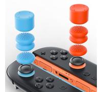 Gorixer 6PS Thumb Grip Tapas para Nintendo Switch 2, silicona analógica Joystick Tapas Cover para Switch XSX/XSS, para PS5/Slim/Controller y accesorios de protección, azul/naranja