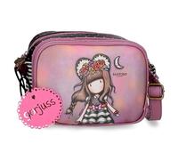Gorjuss Frida Neceser Adaptable con Bandolera Rosa 28x21x19 cms Piel sintética