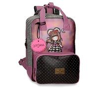 Gorjuss Frida Neceser Adaptable con Bandolera Rosa 28x21x19 cms Piel sintética