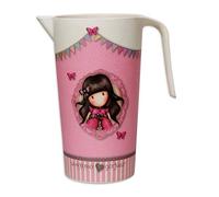 CYP Brands - Jarra Gorjuss Ladybird de Bambú, Biodegradable, Color Rosa y Beige, 10x15x18 cm