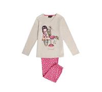 GORJUSS Santoro Pijama Niña Invierno Algodón y Poliéster - Pijama de Niña Manga Larga Cuello Pico y Pantalón Largo Carousel, Estampado con Glitter y C