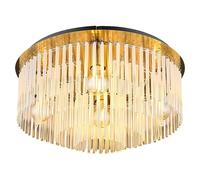 Gorley Plafón redondo (60 W, Ø x Al: 50 x 25 cm, Oro, Oro)