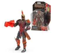 Gormiti - Figura de 15 cm de Fireon con su Puño de Fuego, Gormiti de la Nueva Era, Armadura de Quitar y Poner, Colores Brillantes y Acabados Metálicos, 9 Puntos de Articulación, Famosa (GRV20200)
