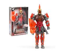 Gormiti - Figura de 27 cm de Fireon con su Arma Guante de Lava, Gormiti de la Nueva Era, Armadura de Quitar y Poner, Brillantes con Acabados Metálicos, 9 Puntos de Articulación, Famosa (GRV06300)