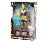 Gormiti - Figura de 27 cm de Windel con su Arma Chakram Energético, Gormiti de la Nueva Era, Armadura de Quitar y Poner, Brillantes con Acabados Metálicos, 9 Puntos de Articulación, Famosa (GRV06200)