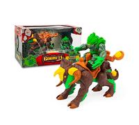 Gormiti - Forest Beast Troncalion + Lord Tasarau de 7 cm, Pack de 2 Figuras de Juguete con una hyperbestia y un muñeco de los protagonistas de la Serie Temporada 3, +4 años de Edad, Famosa (GRL02200)
