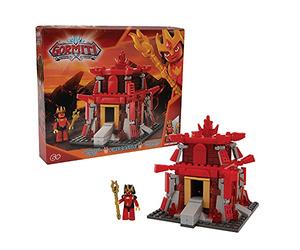 GORMITI - Juego de construcción de Fuego con Mini Personaje Incluido, La Fortaleza Llama, 280 Piezas, para niños a Partir de 4 años, Giochi Preziosi