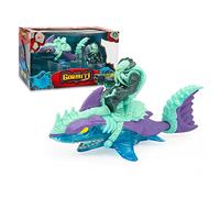 Gormiti - Sea Beast Megalodox + Lord Poivrons de 7 cm, Pack de 2 Figuras de Juguete con una hyperbestia y un muñeco de los protagonistas de la Serie Temporada 3, +4 años de Edad, Famosa (GRL02100)