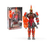Gormiti The New Era Fireon Gormita of de Fire Clan Figura de 25 cm de Fireon, el Gormiti del Clan del Fuego, con puño de fuego y efectos metálicos - Giochi Preziosi GRV06300