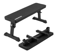 GORNATION Banco de Musculación Plegable para Entrenamiento en Casa, Banco de Entrenamiento de Pesas Multifunción, Soporta 300 kg, Banca de Fitnes para Gimnasio en Casa, Ideal para Barra y Mancuernas