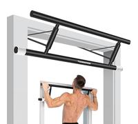 GORNATION Barra de Dominadas Ajustable, Barra de Dominadas sin Tornillos Extensible para Puerta, Perfecta para Home Workouts, Ejercicios de Calistenia y Fitness en Casa, (Negro, Hook-It)